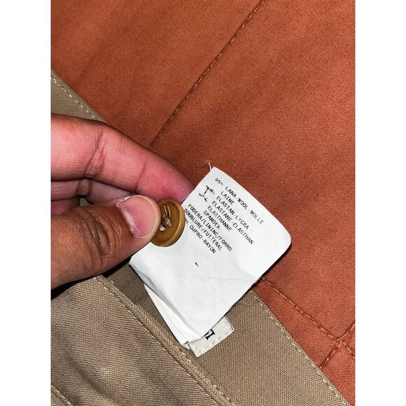 Emporio Armani Brown Wool-Blend Women's Dress Pants Size 44 (8) - Picture 6 of 9